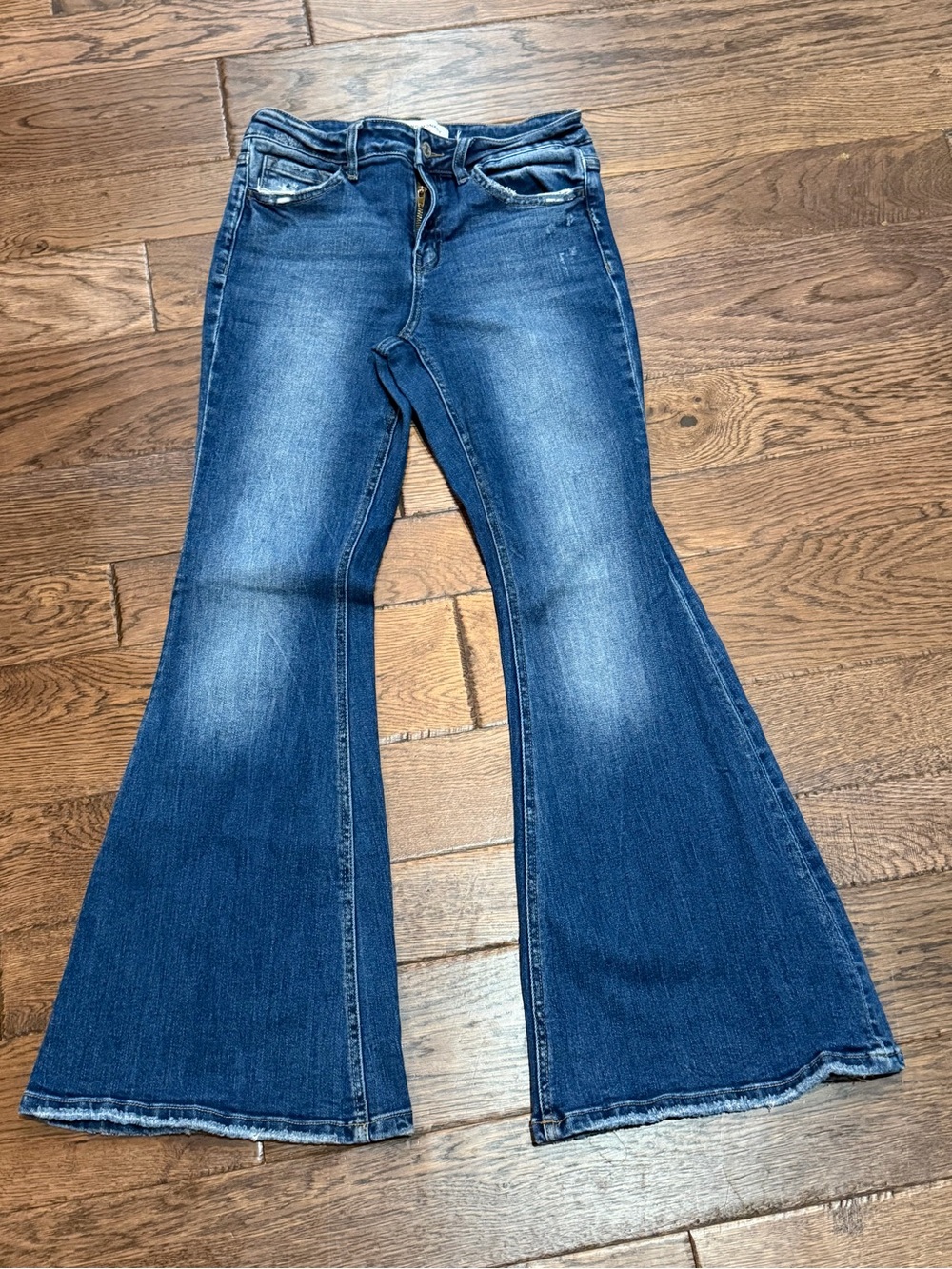 Flying Monkey Medium Wash Wide Leg Flare Jeans
